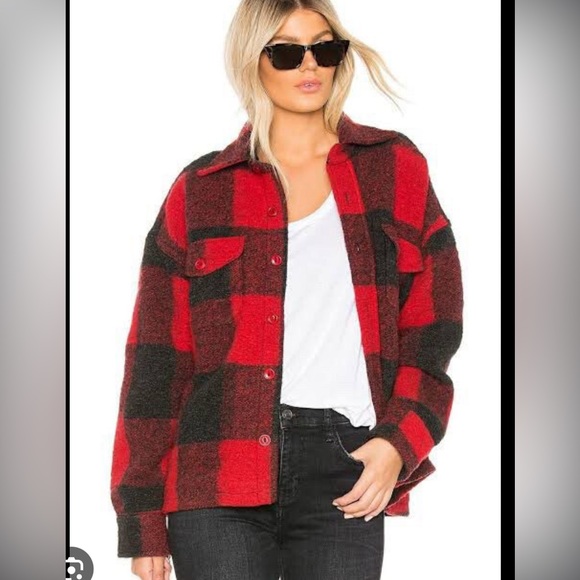 Anine Bing Bobbi flannel jacket xs (fits like small) - Picture 3 of 10